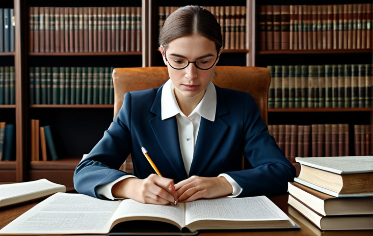 **

A determined woman in professional attire, studying diligently at a desk covered in books and notes, fully clothed, appropriate content, safe for work, perfect anatomy, natural proportions, study environment, high quality, professional, modest, family-friendly.

**