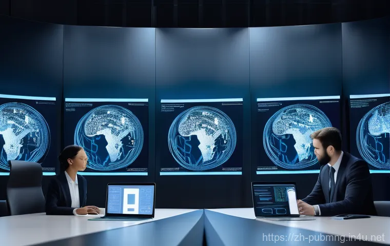 공공관리사 직무에서의 윤리적 문제와 해결 방법 - **Prompt:** A futuristic, clean public service data center with transparent server racks glowing wit... 공공관리사 직무에서의 윤리적 문제와 해결 방법 - **Prompt:** A futuristic, clean public service data center with transparent server racks glowing wit...