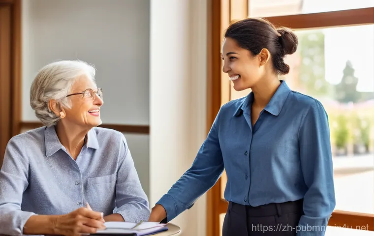 공공관리사 직무에 필요한 소프트 스킬 - **Prompt 1: Empathetic Public Servant Connecting with Citizens**
    A friendly and approachable pub...