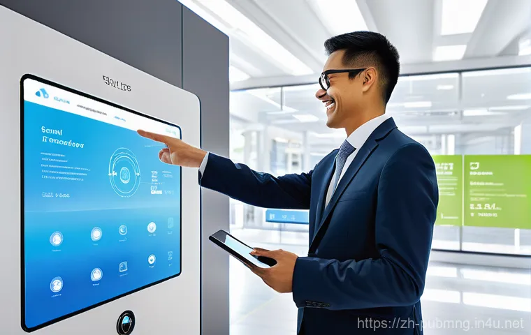 공공관리사와 관련된 최신 트렌드와 연구 주제 - **Prompt 1: The Future of Smart Government Services**
    A bright, modern government service center...