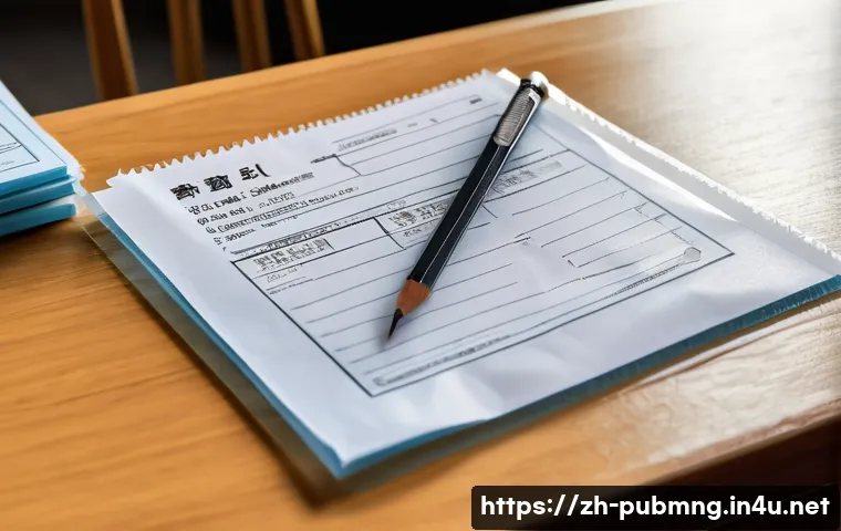 공공관리사 시험 준비물 목록 - A detailed scene of a well-organized exam preparation table for a Chinese student: includes a clear ...