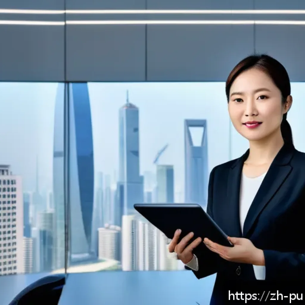 공공관리사 자격증으로 진출할 수 있는 업계 - A professional Chinese public administration specialist in formal business attire, standing confiden...