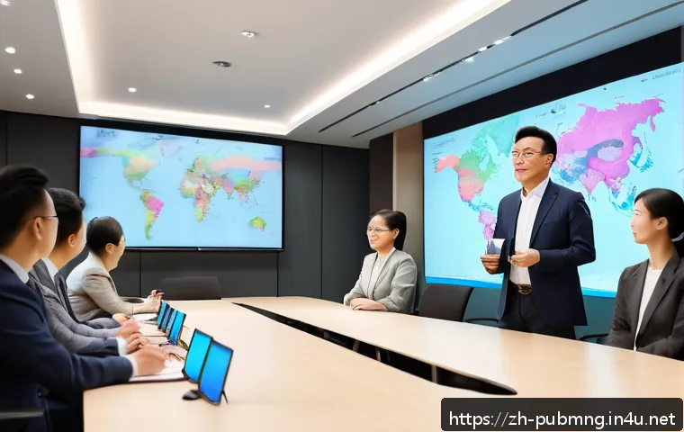 공공관리사 자격증으로 가능한 부업 - A professional public administration specialist in business casual attire, confidently presenting a ...