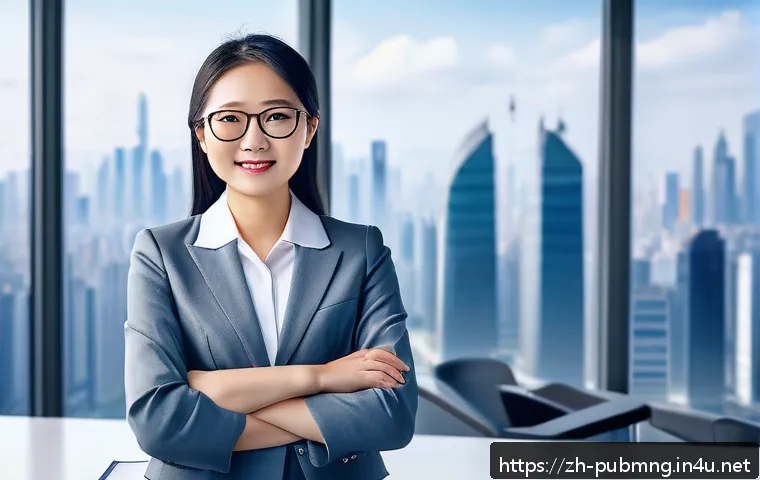 공공관리사 자격증 취득 후 진로 - A modern government office scene showing a confident professional woman wearing business attire and ...
