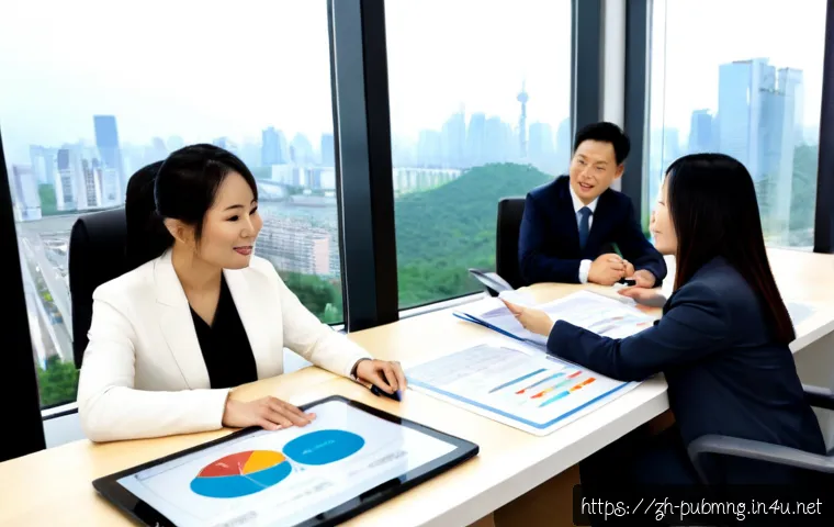 공공관리사와 관련된 산업 동향 - Photorealistic modern public service management team reviewing urban development models and digital ...