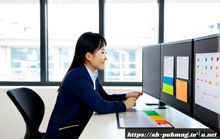 공공관리사 직무 만족도를 높이는 방법 - Photorealistic public service manager in a bright, modern community office, warmly collaborating wit...